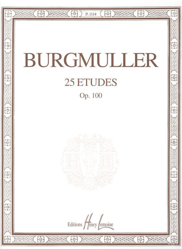 Burgmuller Friedrich - Etudes Op.100 (25) - Piano