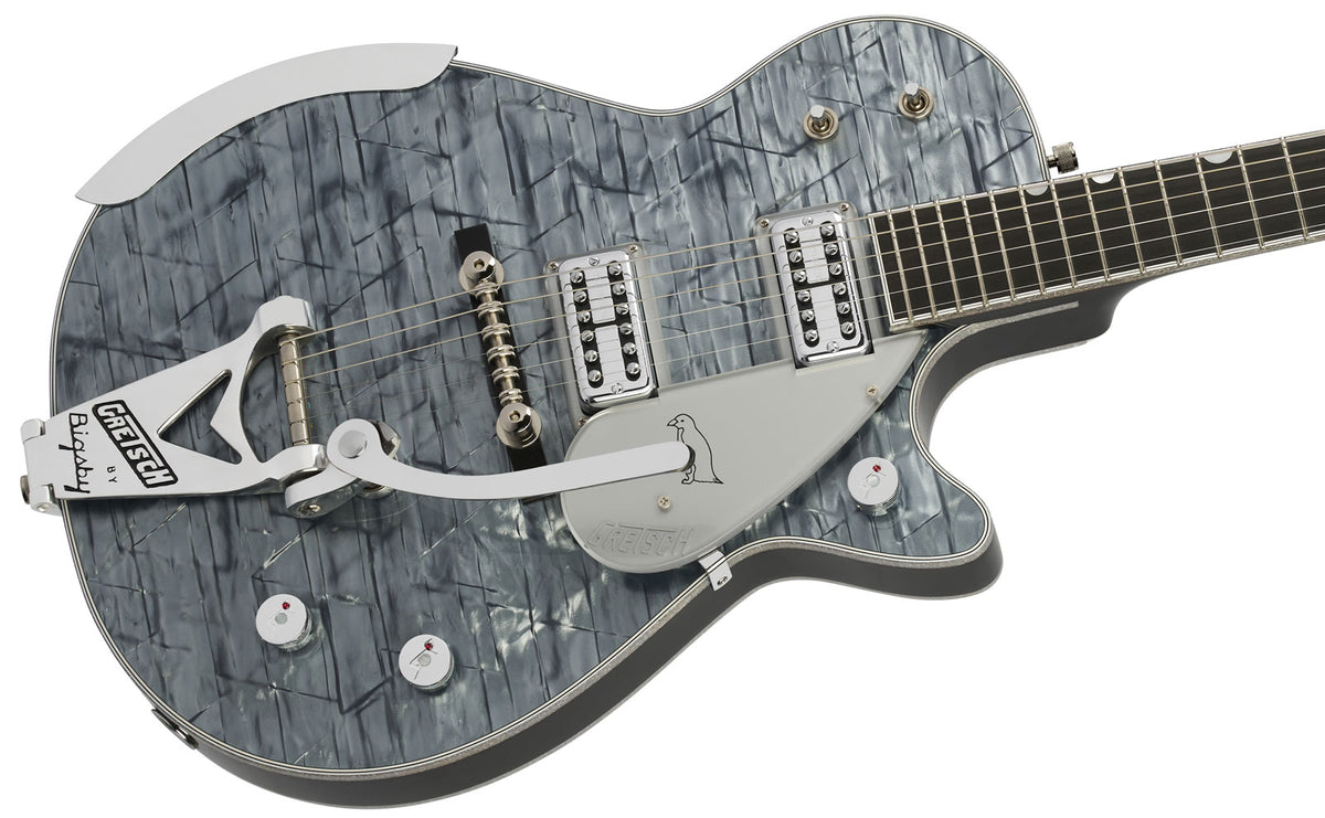 G6134T-58 LTD Penguin String-Thru Bigsby Ebo Hellblau-Perlmutt