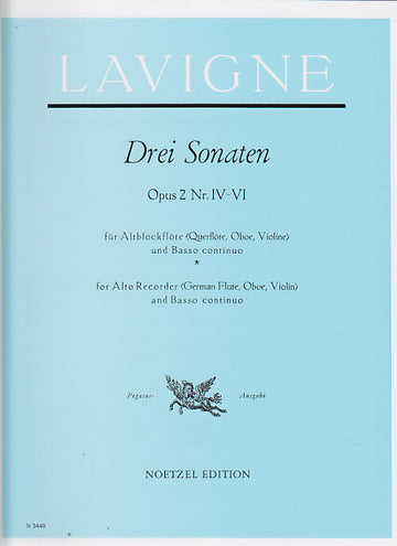 Lavigne PH. - Drei Sonaten Opus 2 (N° IV-vi)