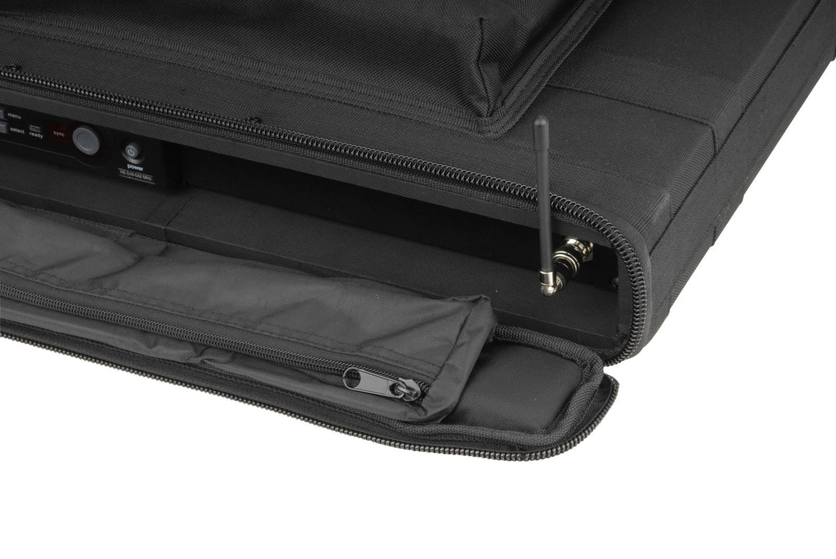 1SKB-SC191U - 1U SOFT RACK CASE STEEL RAILS HEAVY DUTY ZIPPERS OUTER POCKET SHOULDER STRAPS