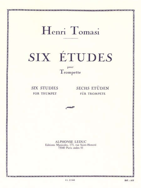 Leduc Tomasi Henri - Six Etudes Pour Trompette