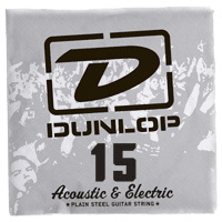 ELECTRIC STRINGS NICKEL PLATED STEEL UNIT SOLID STEEL 015