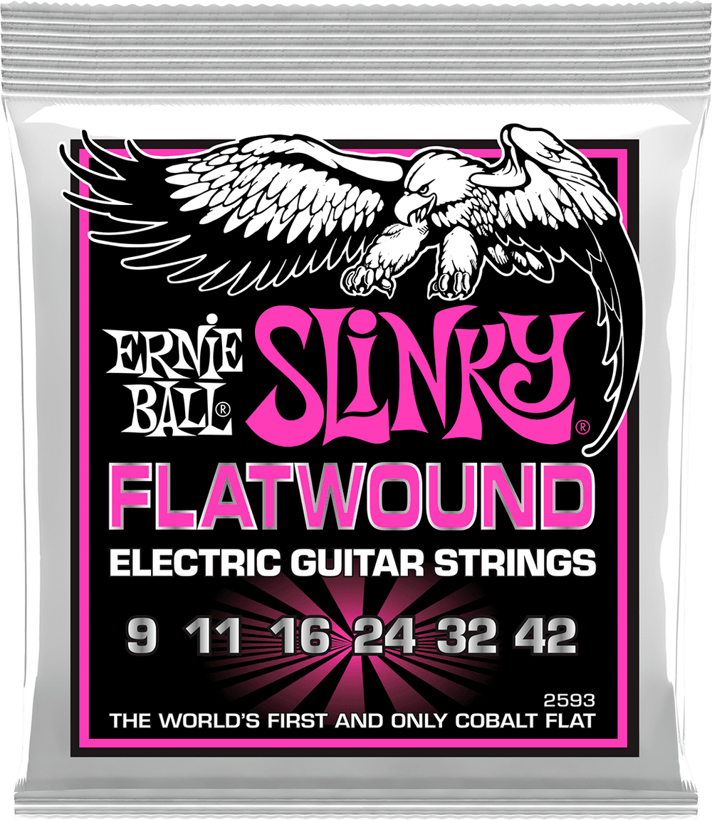 Ernie Ball 2593 FLATWOUND SUPER SLINKY FLATWOUND 09 - 42