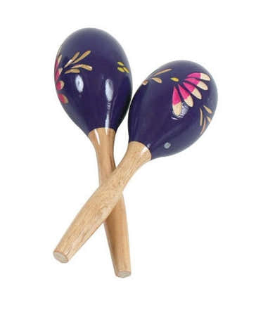 Bemalte Holz-Maracas