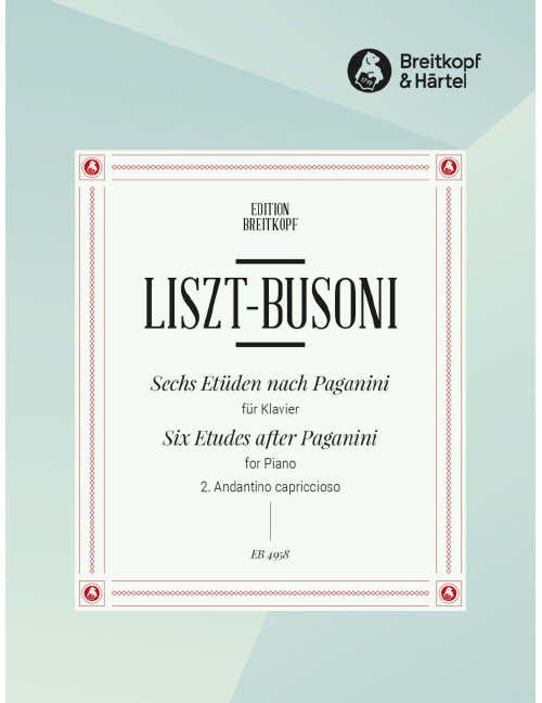 Liszt - 6 Etüden Nach Paganini - Piano