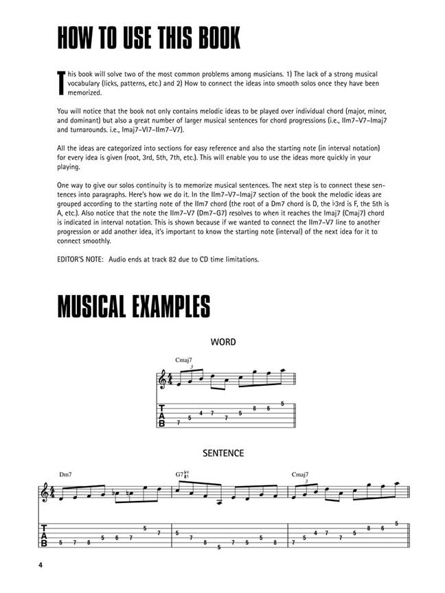 Wise Les - Bebop Licks For Guitar - Guitar Tab