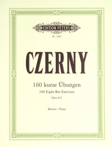 Czerny Carl - 160 EIGHT-bar Exercises Op.821 - Piano