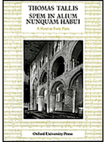 Tallis Thomas - Spem In Alium - Vokalpartitur
