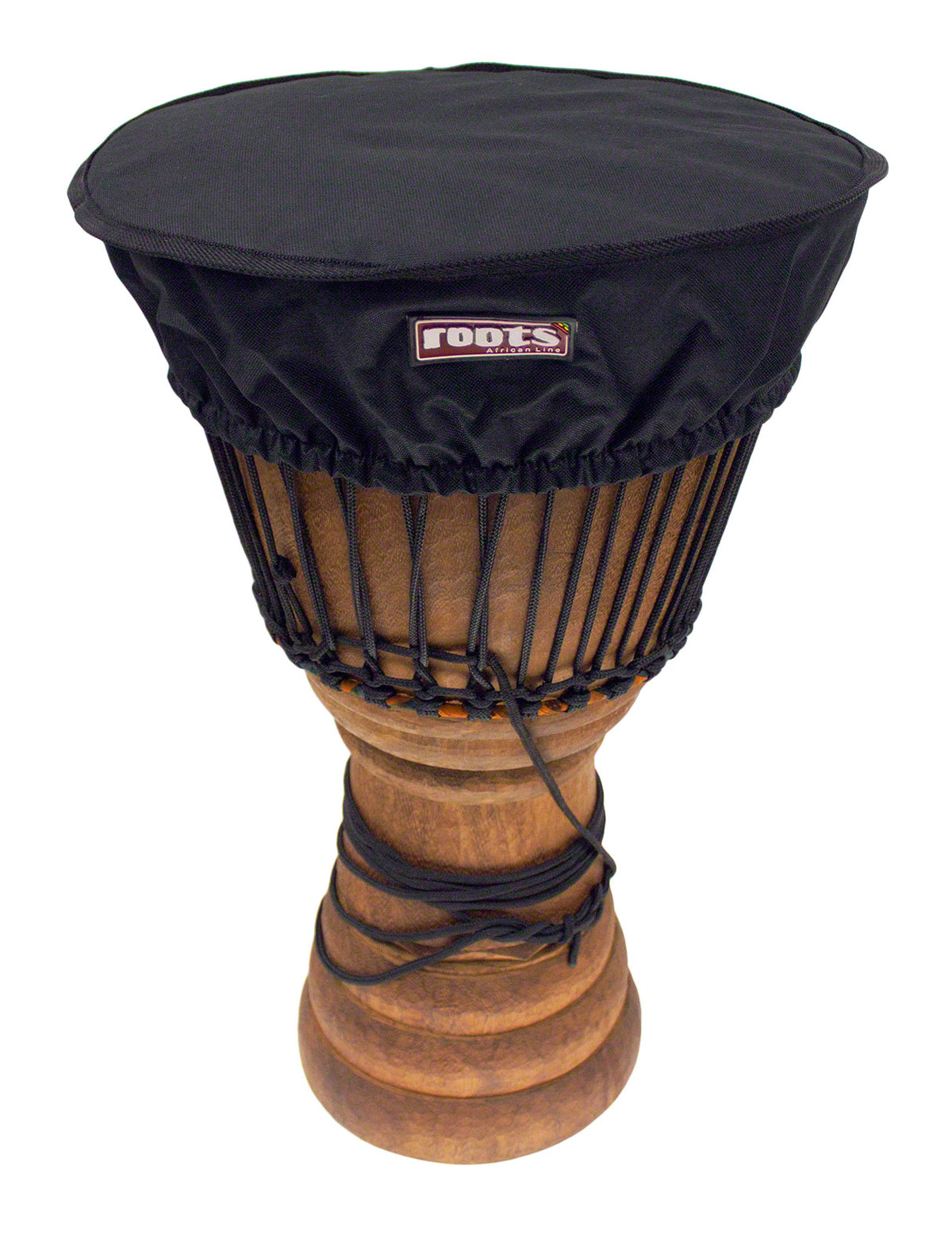 Roots Percussion Deluxe Schutzhülle Djembe-Fell 35-38 CM Nylon - Schwarz