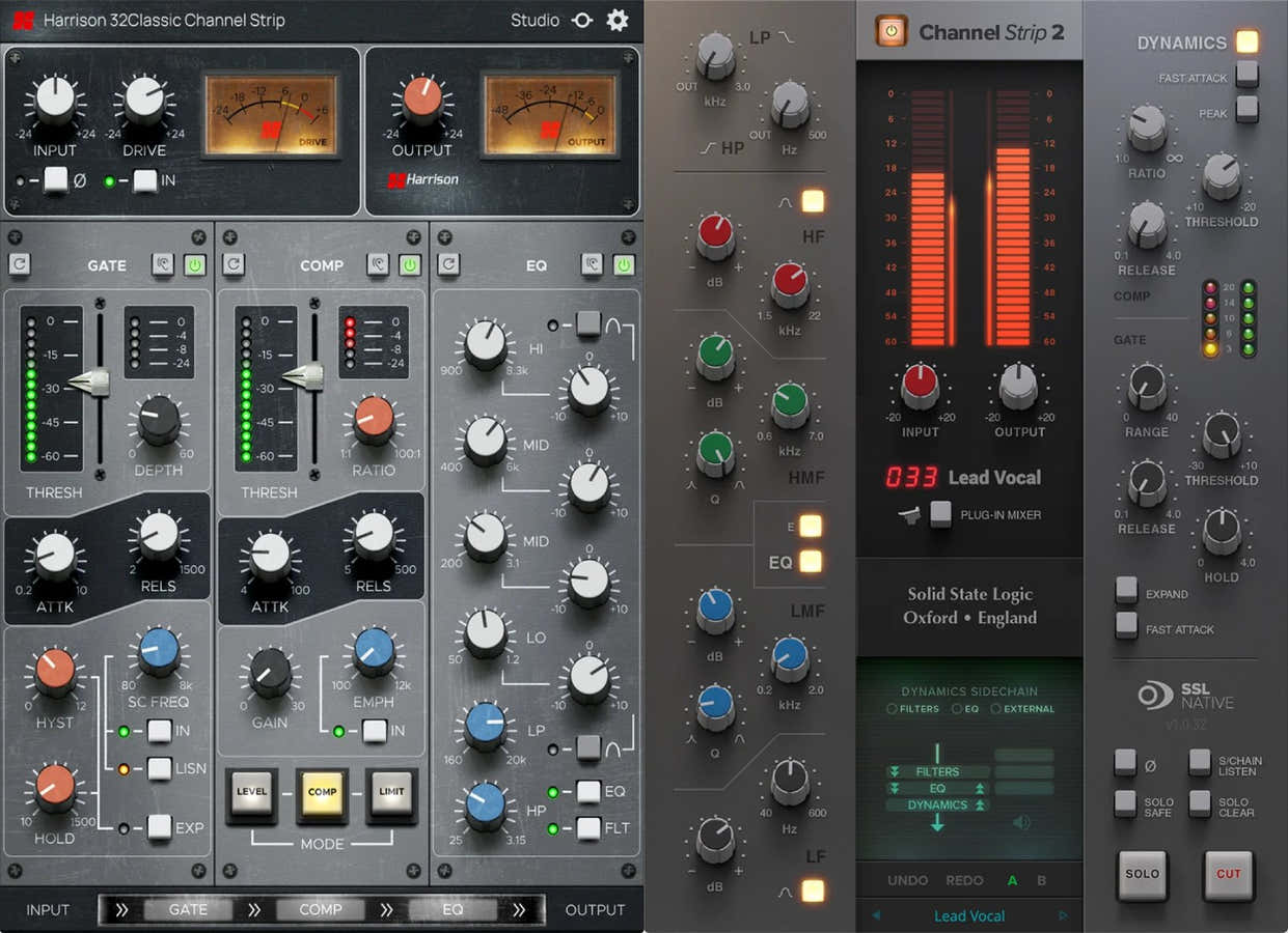 SSL Kanalzug 2 & Harrison 32 Classic Channel
