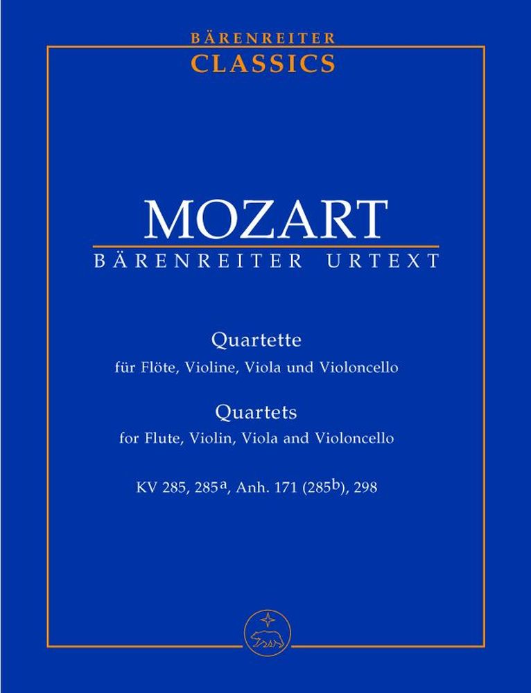 Moz W.A. - Quette Fur Flote Violine Viola Und Violoncello - Conducteur Poche