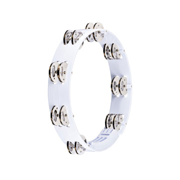 Tambourin ABS Weiß 25CM 1R Cymb