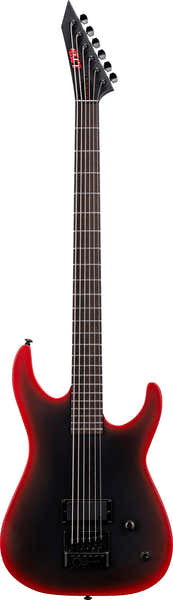 M-6 Evertune Schwarz Metallic Schwarz-Rot Burst Satin