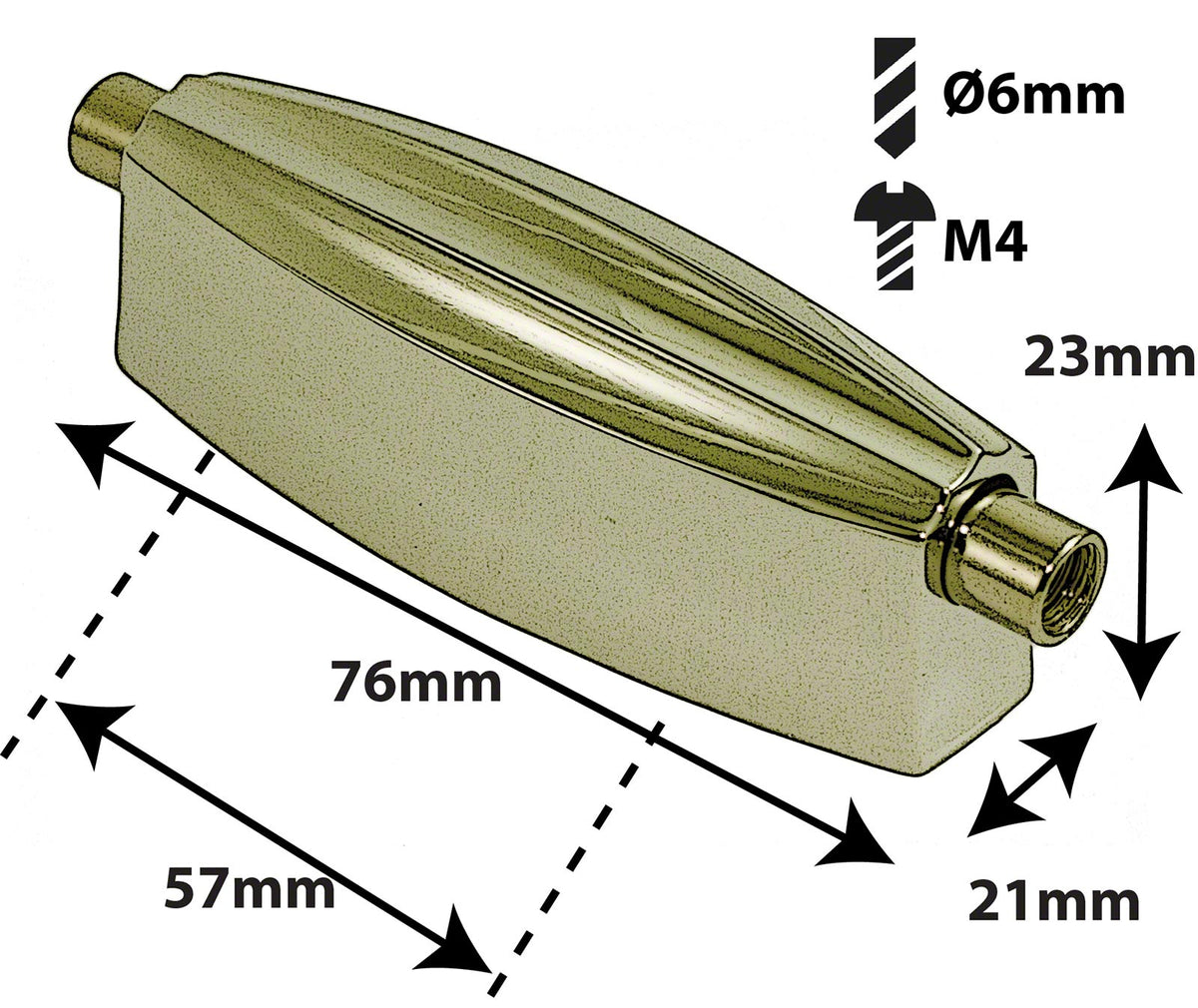 L16SD-BR - Snare-Böckchen - 57mm Vergoldet (X1)