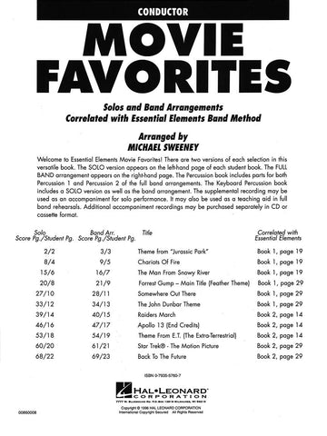 MOVIE FAVORITES + CD - CONDUCTEUR