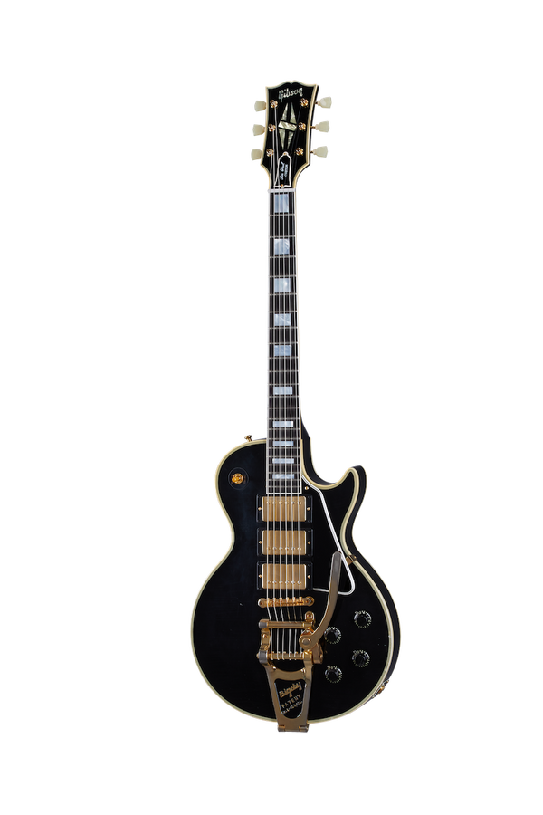 Les Paul Custom 1957 Neuauflage 3-Tonabnehmer Bigsby Leicht gealtertes Ebenholz CSHR