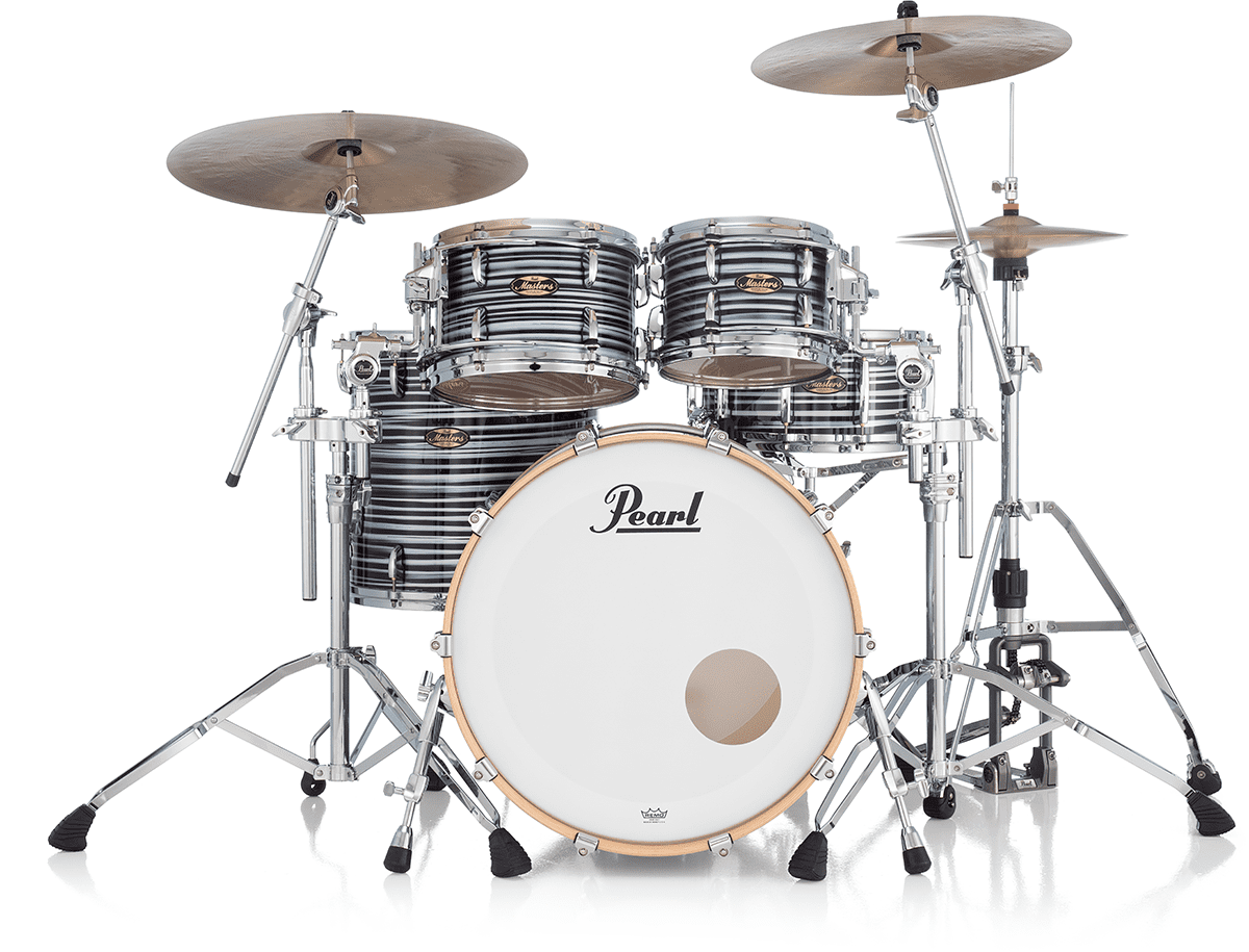 Masters Maple Gum Stage 22 GYROLOCK-l Schwarzer Oyster Swirl