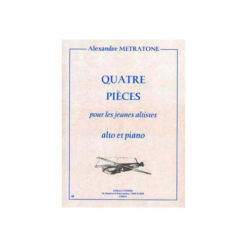 Metratone - 4 Pièces Pour Jeunes Altistes - Bratsche und Klavier