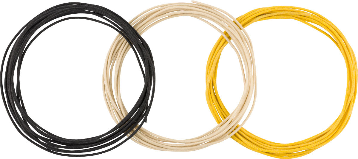 Pure Vintage Stoffummanteltes Kabel 22 AWG 10? Schwarz Weiß Gelb