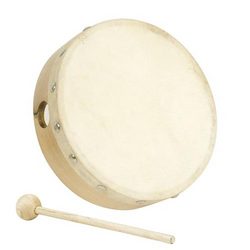 Tamburin Naturfell 15 CM