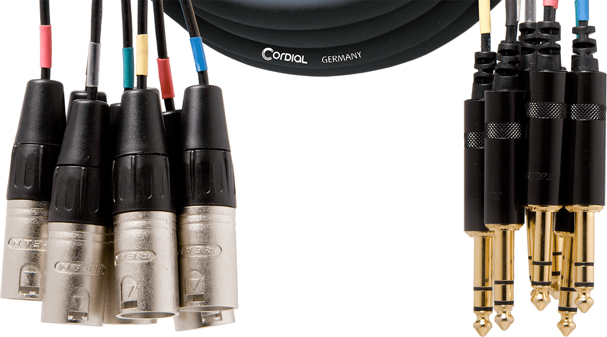 Mehrfachkabel 8 XLR Männlich/8 Jack Stereo 3 M