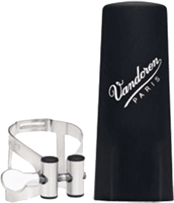 Vandoren LIGATURE M/O Bb ZINN FINISH UND KAPSEL PLASTIK - LC51PP