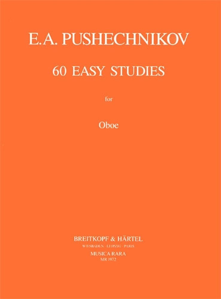 Musica Rara Pushechnikov I.f. - 60 Easy Studies - Hautbois
