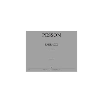 Pesson - Quatuor À Cordes N°3 Farrago - 2 Violons Alto Et Violoncelle