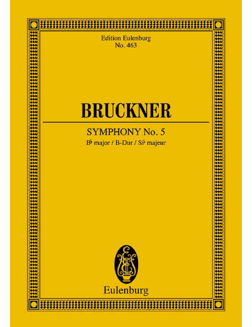 BRUCKNER ANTON - SYMPHONY N°5 - SCORE