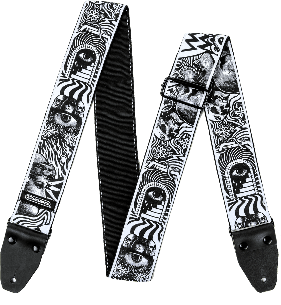 STRAP I LOVE DUST I LOVE DUST SKULLS BLACK/WHITE