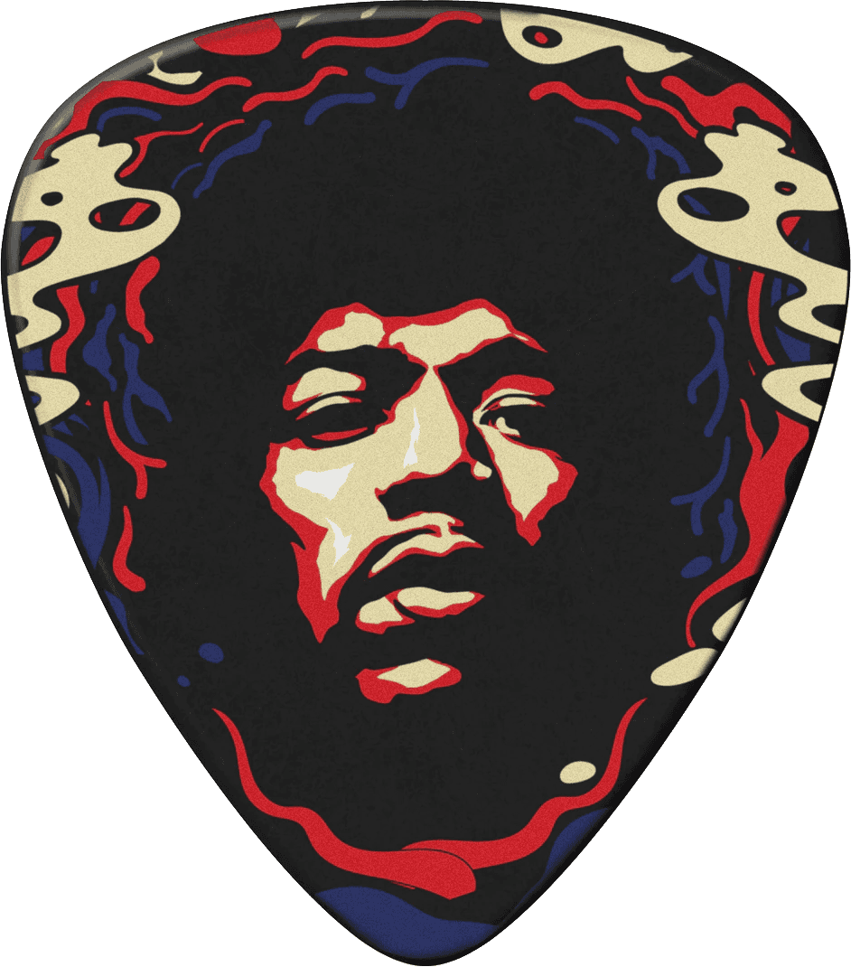 6 x Jimi Hendrix Star