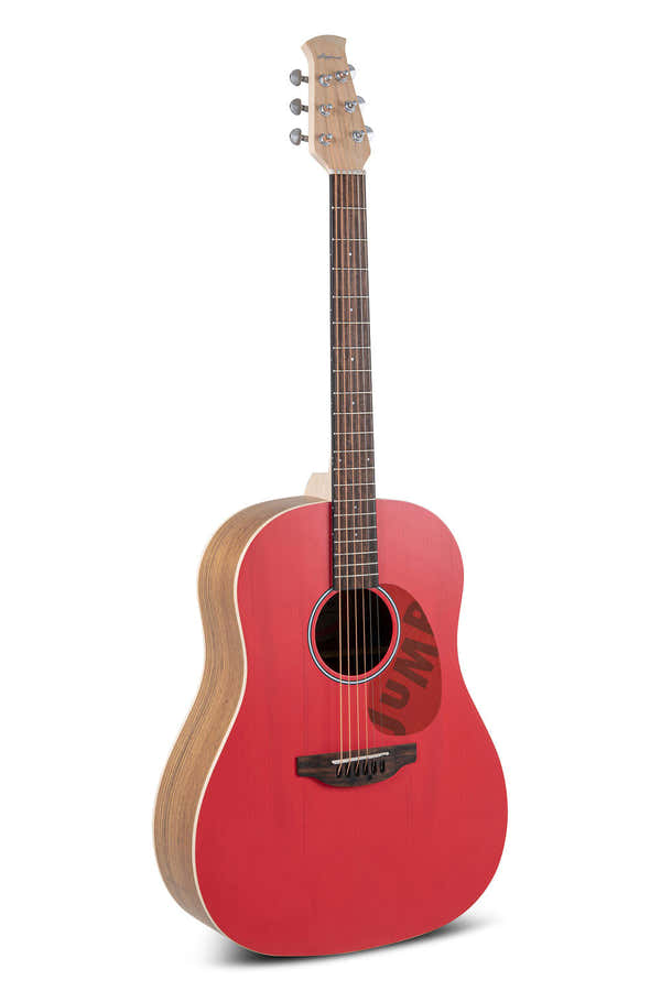 Akustikgitarre Jump Slope Shoulder Dreadnought Lipstick