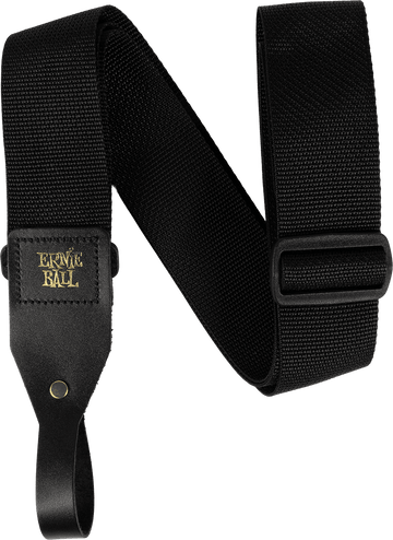 BLACK PP STRAP FOR ACOUSTIC GUITAR