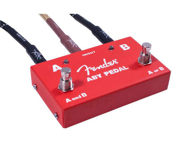 2-SWITCH ABY PEDAL RED