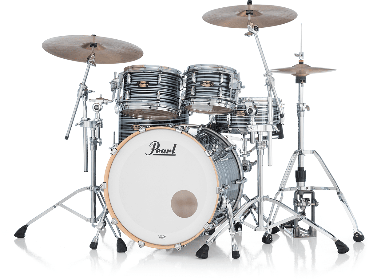 Masters Maple Gum Stage 22 GYROLOCK-l Schwarzer Oyster Swirl
