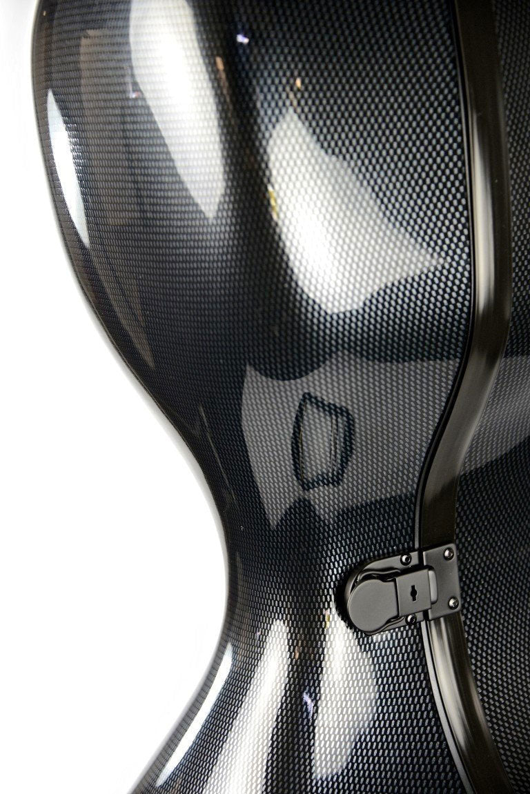 Cello-Etui 4/4 Compact Hightech - Schwarz Carbon