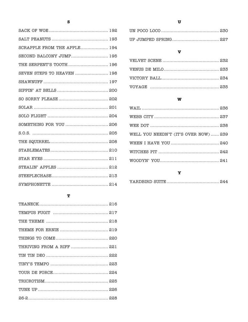 The Real Bebop Book - Eb Instruments