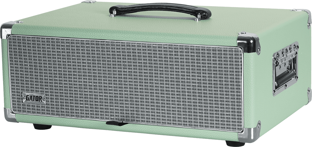 WOODEN RACK 3U VINTAGE AMP SURF GREEN