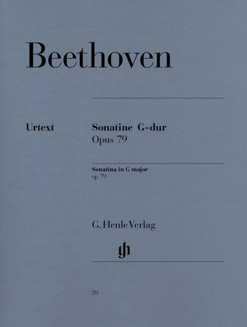 BEETHOVEN L.V. - SONATINA FOR PIANO G MAJOR OP. 79