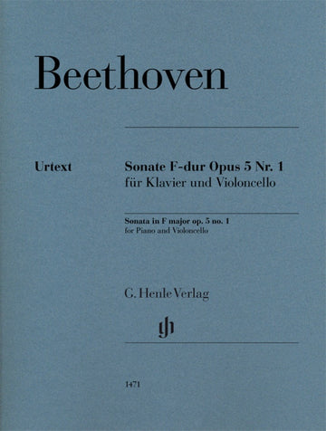 Beethoven L.V. - Sonata In F Major Op.5 N°1 - Violoncelle & Piano