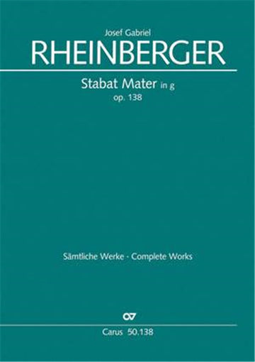 Rheinberger J.G. - Stabat Mater Op.138 - Partie De Choeur