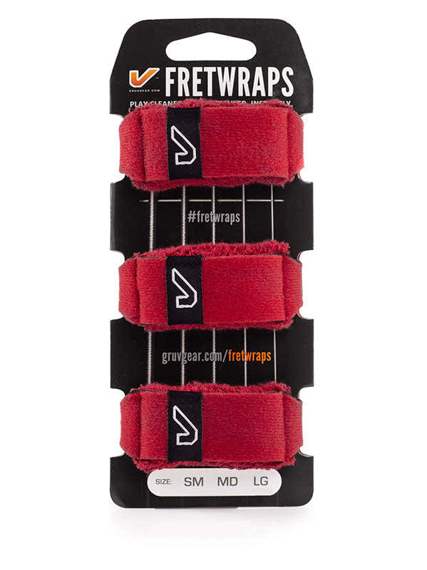 FretWraps 3er-Pack Feuerrot - Groß