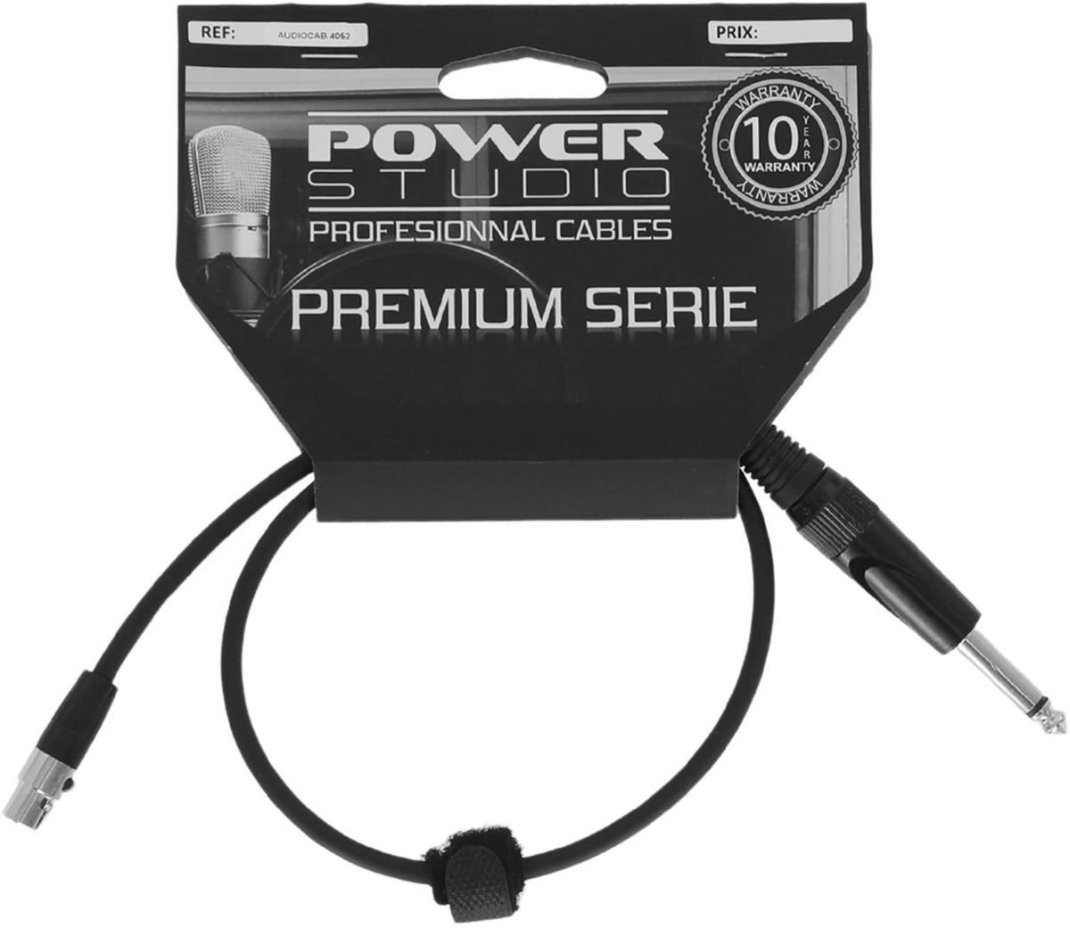AUDIOCAB 4052 Klinke auf Mini-XLR 4-polig (Shure) 60 cm
