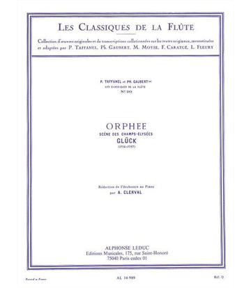Gluck - Orphee - Scene Des CHAMPS-elysees