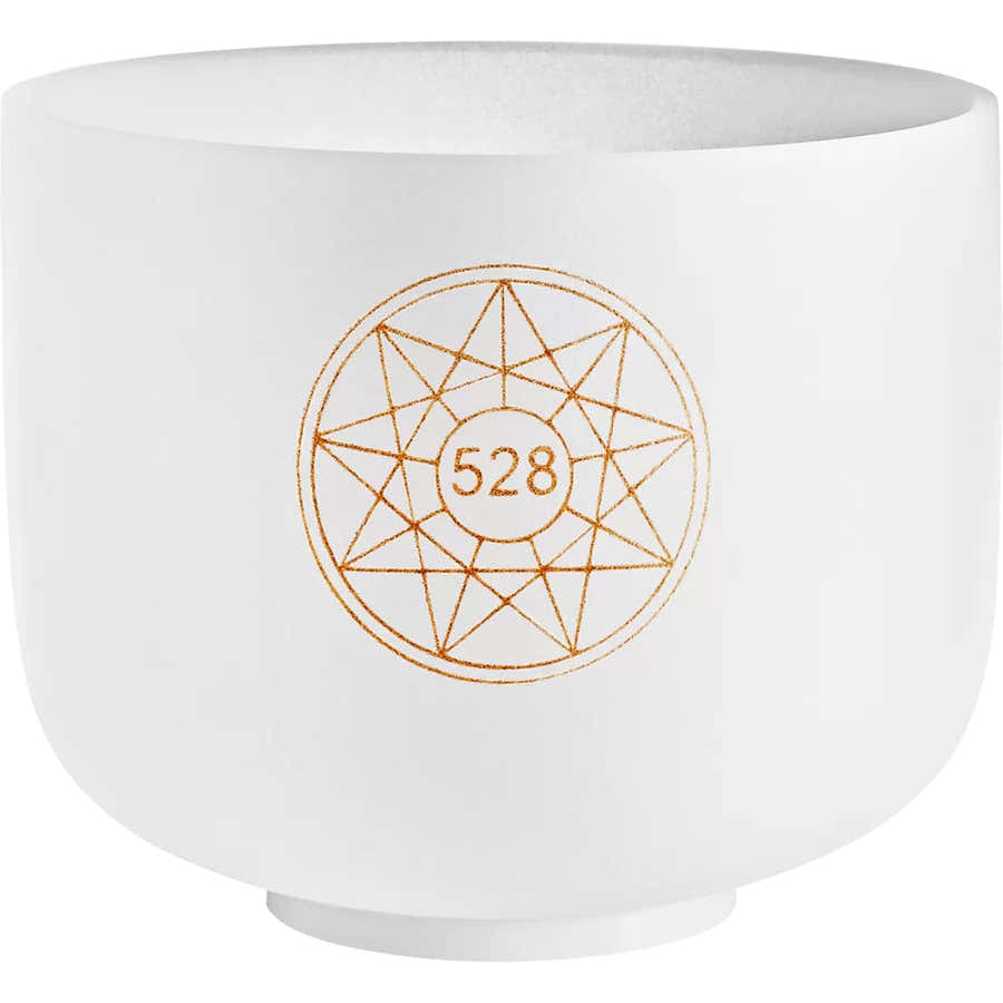 SINGING BOWL SONIC CRISTAL 8" 528 HZ