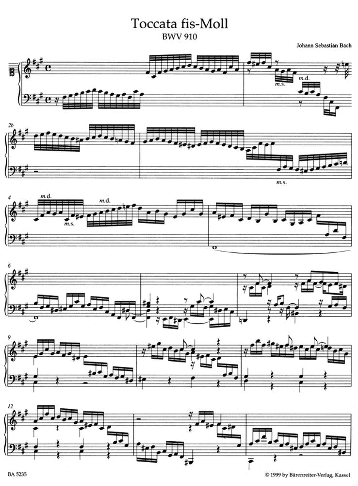 Bach J. S. - Toccaten BWV 910-916 - Clavecin (piano)