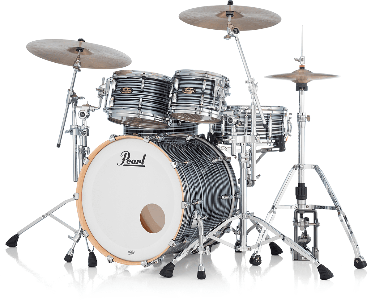 Masters Maple Gum Stage 22 GYROLOCK-l Schwarzer Oyster Swirl