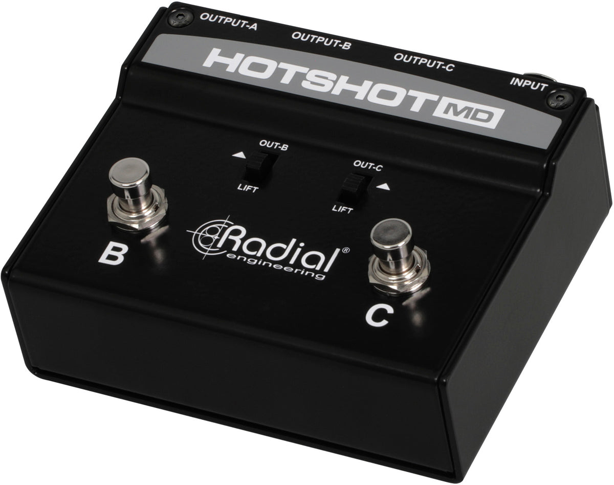 HOTSHOT-MD Mikrofonumschalter mit 3 Ausgängen