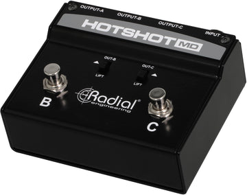 HOTSHOT-MD Mikrofonumschalter mit 3 Ausgängen