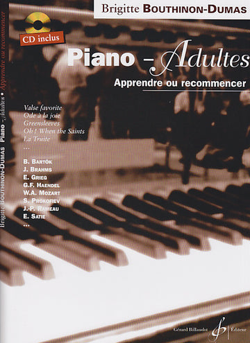 BOUTHINON-DUMAS BRIGITTE - PIANO ADULTES VOL.1 + CD